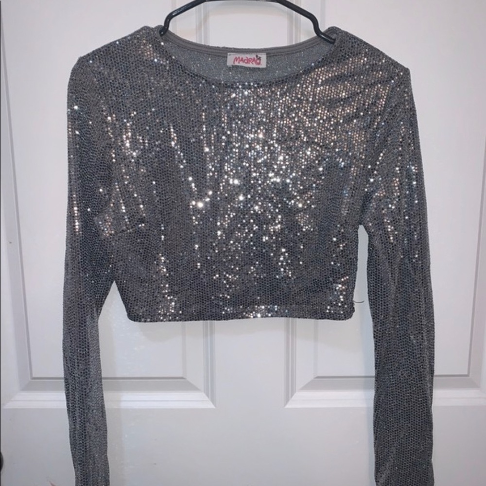 Long Sleeve Crop Top Size Medium